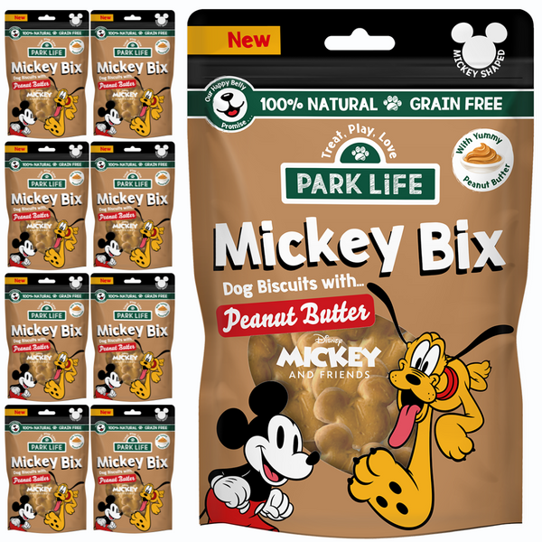 8 PACK Mickey Bix Peanut Butter 8X100g