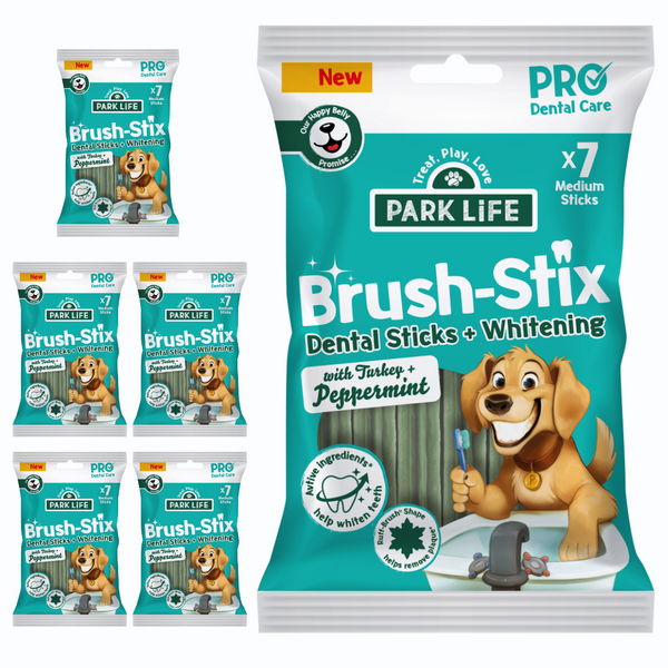 5 PACK Brush-Stix Turkey & Peppermint 5x180g (1x Month Supply)