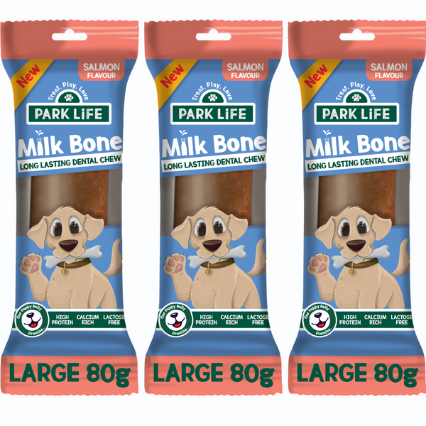 Large Milk Bone Salmon 3 Pack Park life.dog
